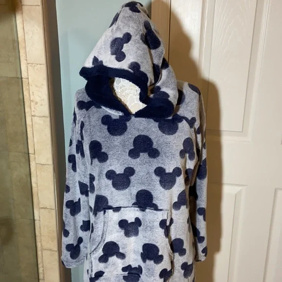 Nwt Disney Mickey Mouse Fleece Lounge Hoodie - Picture 8 of 14